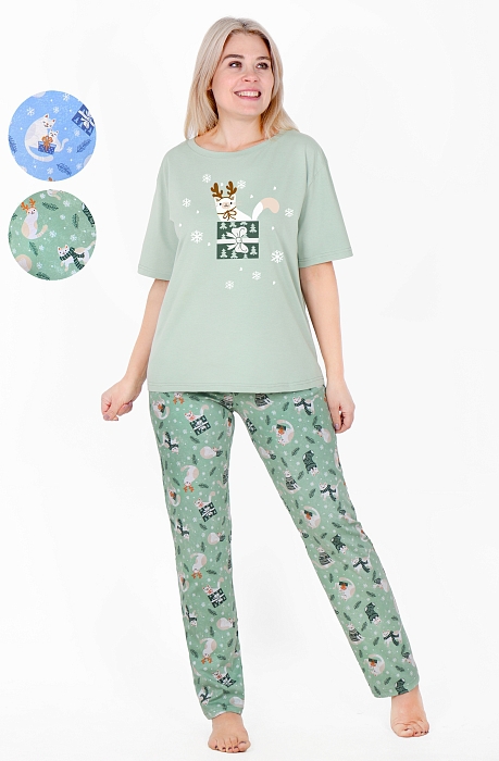 Костюм женский «Лотос. Рианна» №К-267 (46-54) футболка и брюки