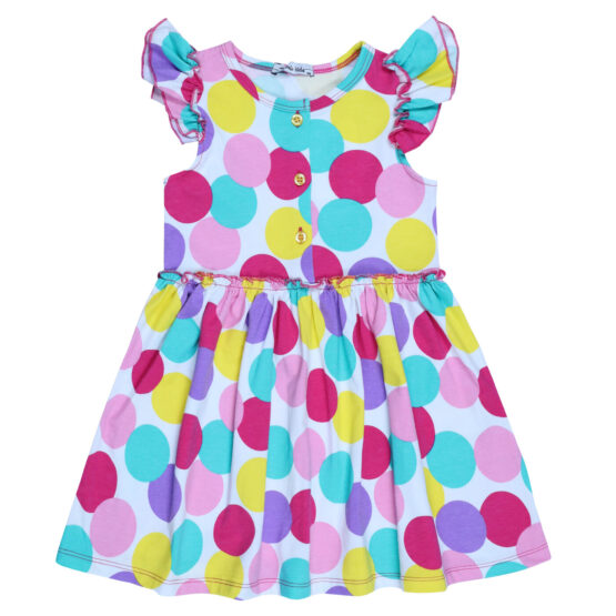 Платье детское «Bonito» №1569 (3-7 лет) горох, пуговки