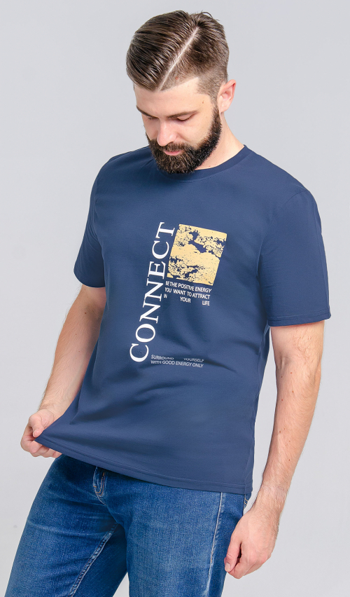 Футболка мужская «Калинка» №61141 (48-56) принт