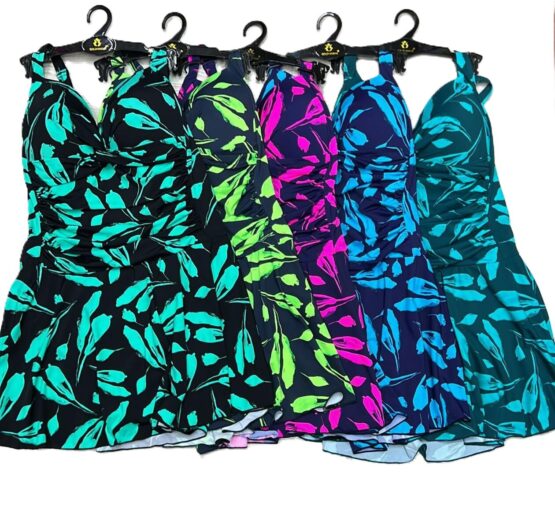 Купальник женский слитный платье №8681 (48-56)