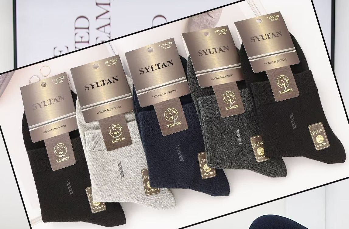 Носки мужские тонкие «Syltan» №9505, 9229, 9231, 9317 (10 пар)