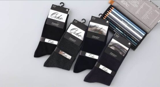 Носки мужские тонкие «Osko» №2347, 2346 чесаный хлопок (12 пар)