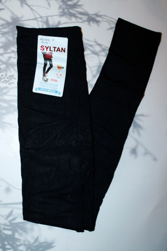 Лосины детские «Syltan» №7079 (8-10, 10-12, 12-14) черные