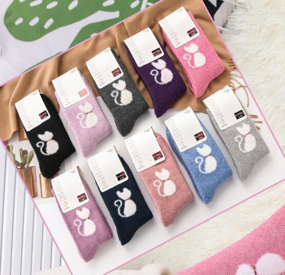 Носки женские теплые «Elise’s» №В220 ангора (12 пар)