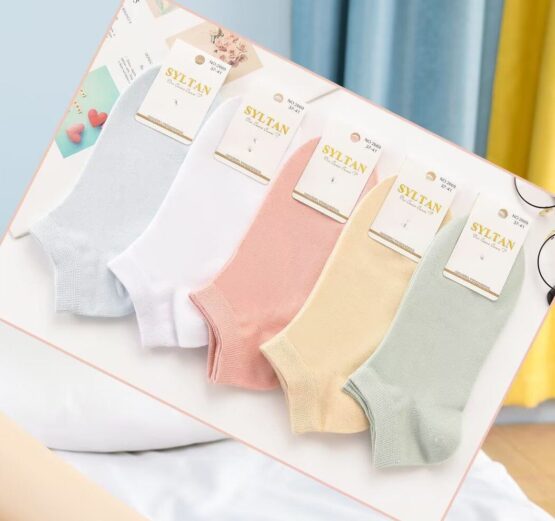 Носки женские короткие «Syltan» №2669 однотонные (10 пар)