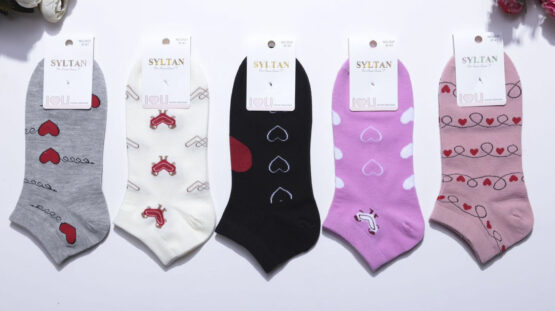 Носки женские короткие «Syltan» №2527 сердце (10 пар)