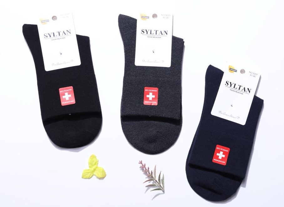 Носки мужские тонкие «Syltan» №9297 медик (10 пар)