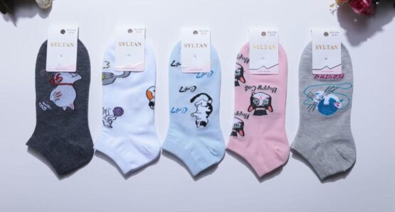 Носки женские короткие «Syltan» №2194 котик (10 пар)