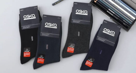 Носки мужские тонкие «Osko» №В2303 (12 пар)