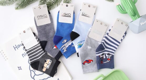 Носки детские тонкие «Osko» №С3306 (15-20, 20-25, 25-30, 30-35) транспорт (12 пар)
