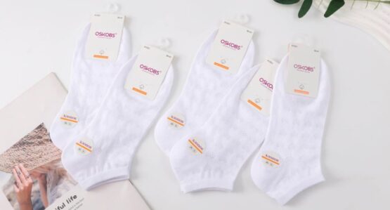 Носки женские короткие «Osko» №А1551 сетка сердечко (10 пар)