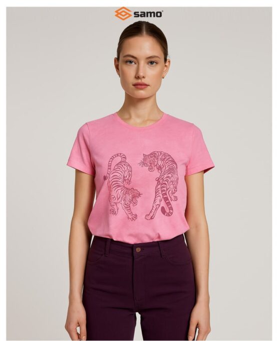 Футболка женская «Samo» №W37149KR (48-56) с принтом