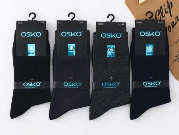 Носки мужские тонкие «Osko» №2333, 2330, 2334, 2331, 2332 высокие (10 пар)