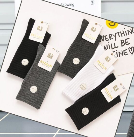 Носки женские тонкие «Syltan» №2189 однотонные, высокие (10 пар)