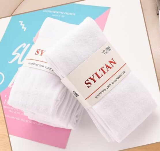 Колготки детские «Syltan» №8865 (116-164) белые (3 шт)