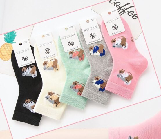 Носки детские тонике «Syltan» №3955 (6-8, 8-10, 10-12) 5 котов (10 пар)