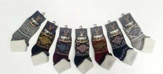 Носки женские теплые «Komax» №S8844-3 отворот (12 пар)