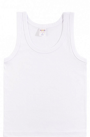 Майка детская белая, лямка (28-42)