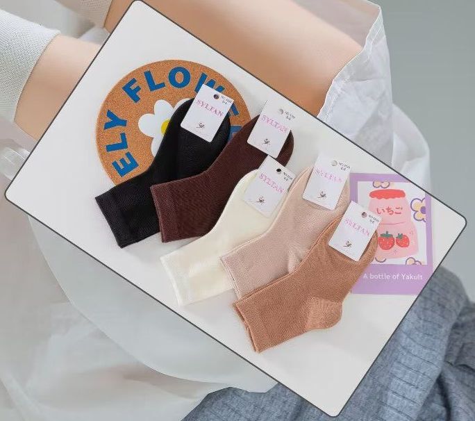 Носки детские тонкие «Syltan» №3399 (6-12) однотонные (10 пар)