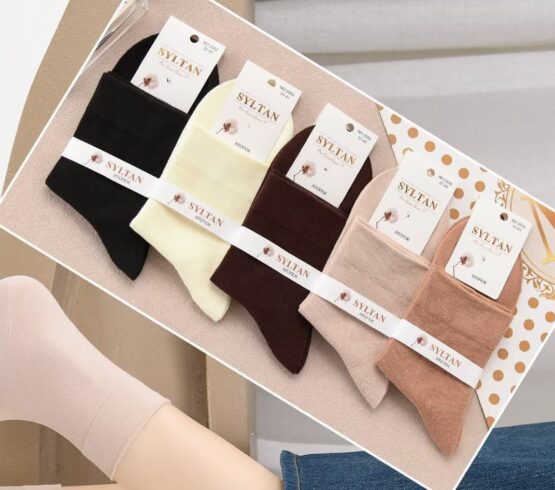 Носки женские тонкие «Syltan» №2555 однотонные (10 пар)