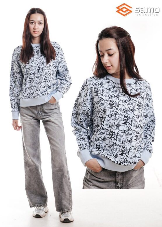 Толстовка женская «Samo» №WH17108R надписи (48-56)