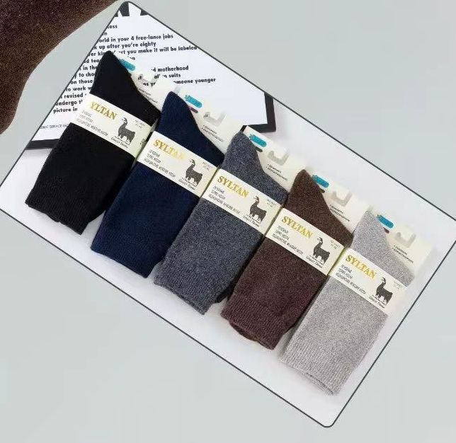 Носки мужские теплые «Syltan» №9827 лама (12 пар)