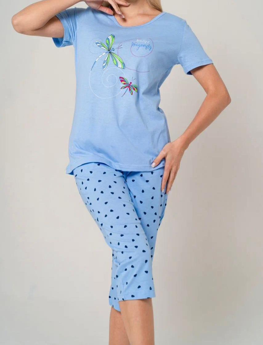 Пижама женская «Миранда» (46-56) стрекоза, зайка