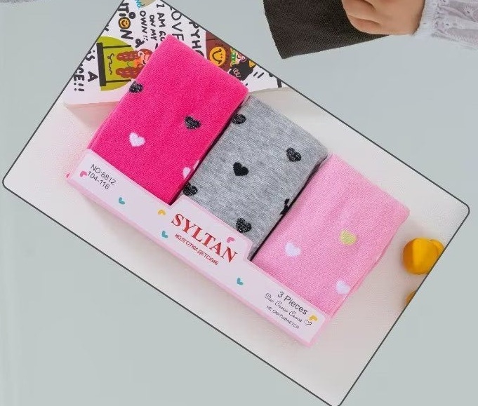 Колготки детские «Syltan» №8812 (86-128) сердечко