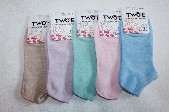 Носки женские короткие «Two’e» №WGB23, WGB36,WGB65, 68 ассорти (12 пар)