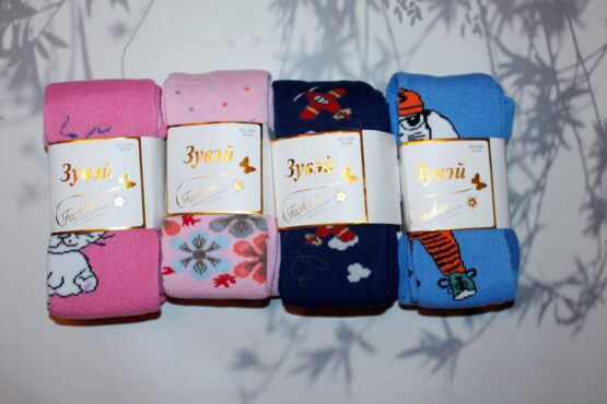 Колготки детские «Зувэй» №3095 (74-152) махровые