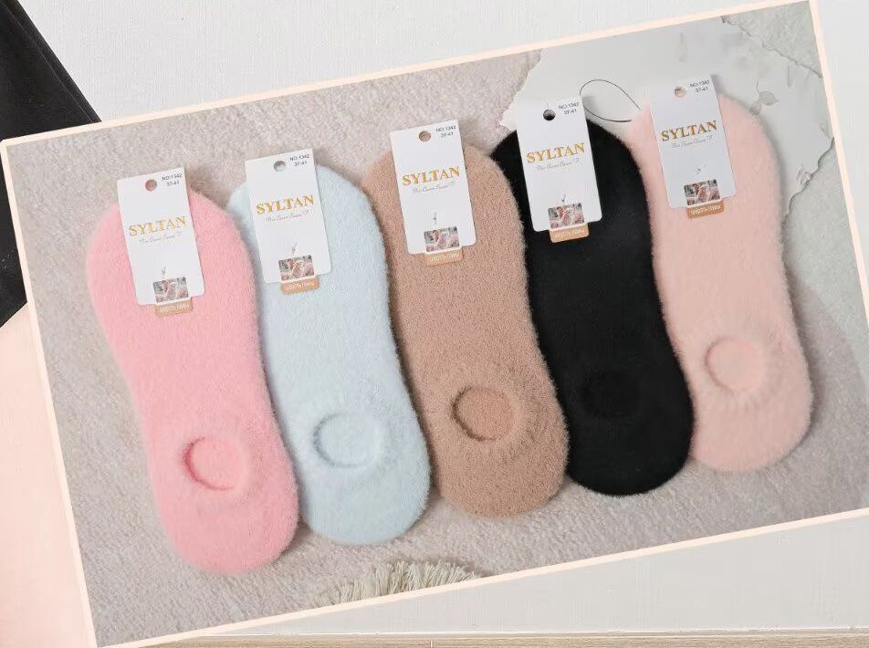 Следки женские теплые «Syltan» №1342 лама (10 пар)
