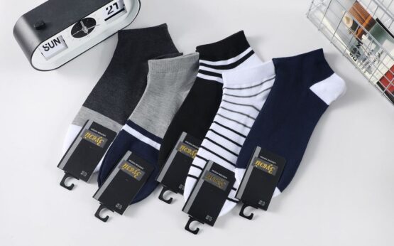 Носки мужские короткие «Зувэй» №1178 полоска (10 пар)